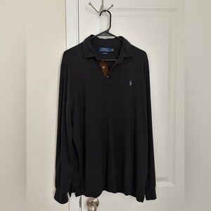 Polo by Ralph Lauren Black Long Sleeve Polo